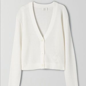 Wilfred Light Waffle Cardigan